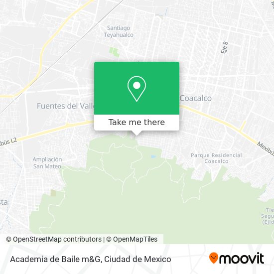 Academia de Baile m&G map