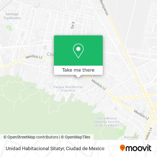 Unidad Habitacional Sitatyr map