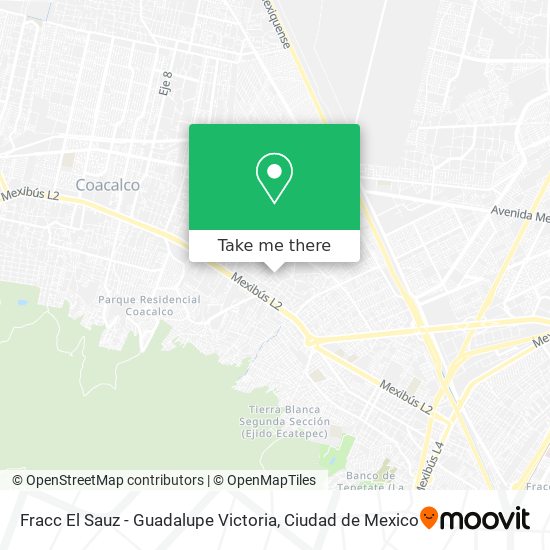 Mapa de Fracc El Sauz - Guadalupe Victoria