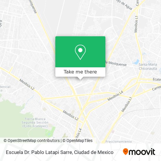 Escuela Dr. Pablo Latapi Sarre map