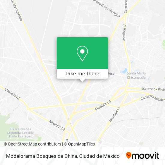 Modelorama Bosques de China map