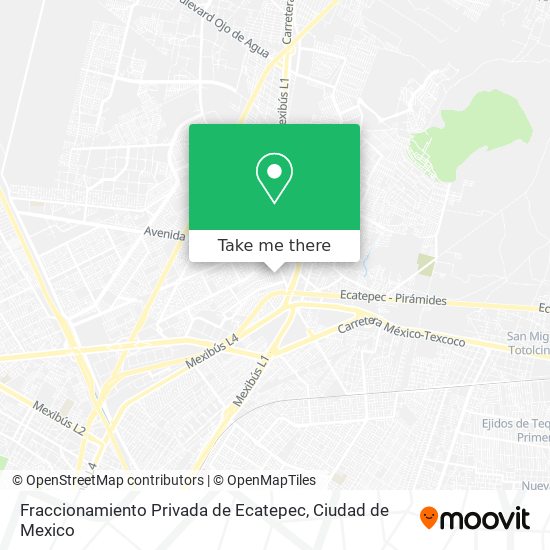 Fraccionamiento Privada de Ecatepec map