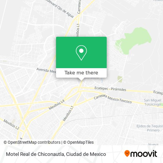 Mapa de Motel Real de Chiconautla