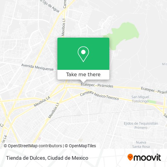 Tienda de Dulces map