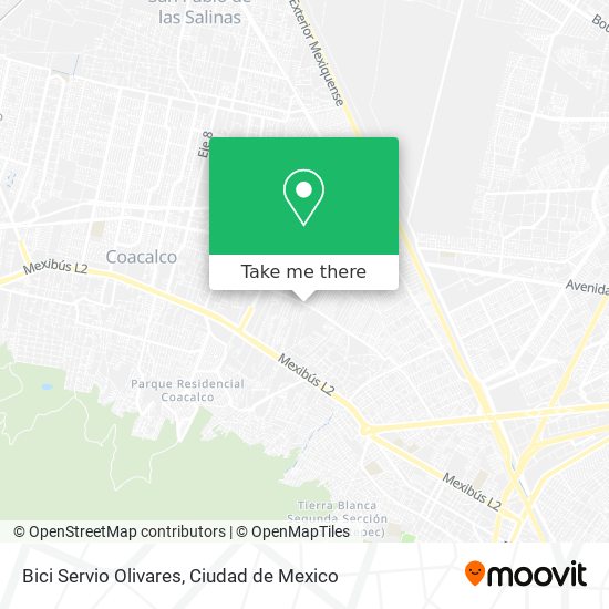 Mapa de Bici Servio Olivares