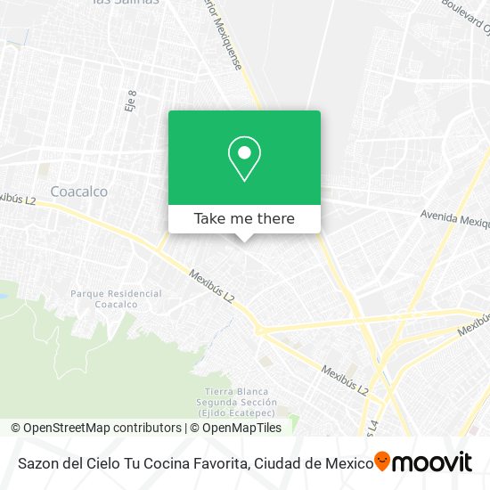 Mapa de Sazon del Cielo Tu Cocina Favorita