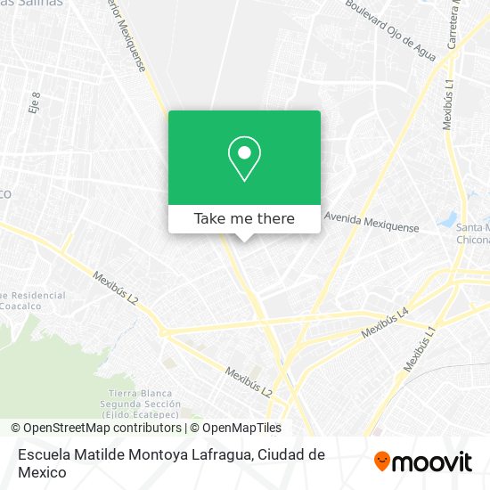 Mapa de Escuela Matilde Montoya Lafragua