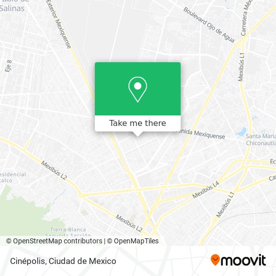Mapa de Cinépolis