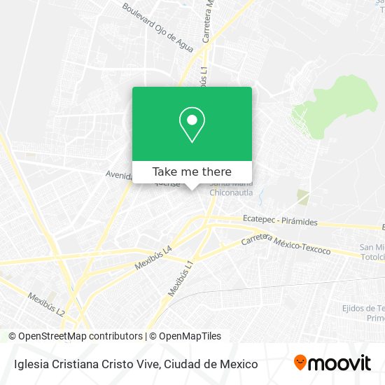 Mapa de Iglesia Cristiana Cristo Vive