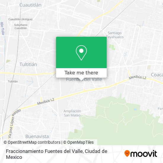 Fraccionamiento Fuentes del Valle map