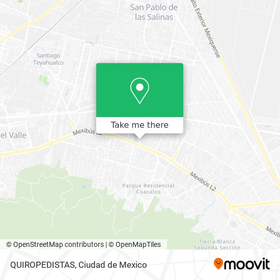 Mapa de QUIROPEDISTAS