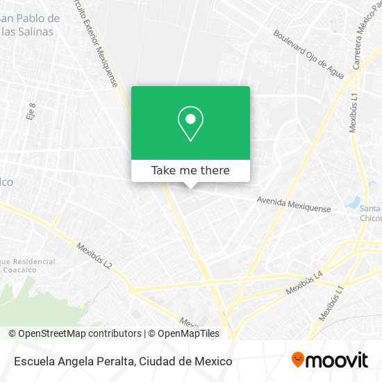 Escuela Angela Peralta map