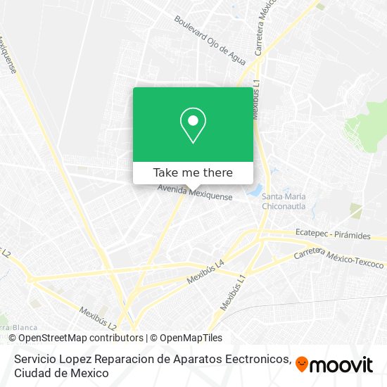 Mapa de Servicio Lopez Reparacion de Aparatos Eectronicos