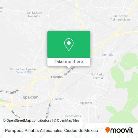 Pomposa Piñatas Artesanales map