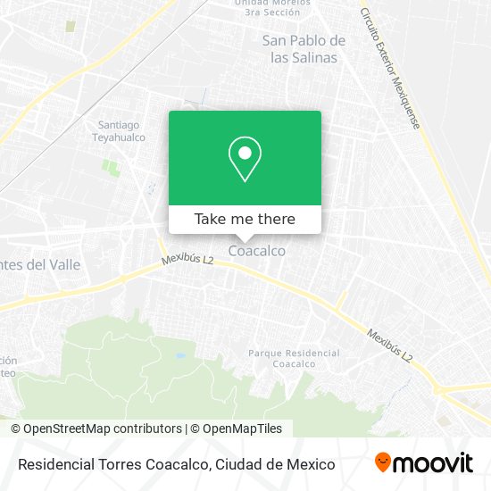 Residencial Torres Coacalco map