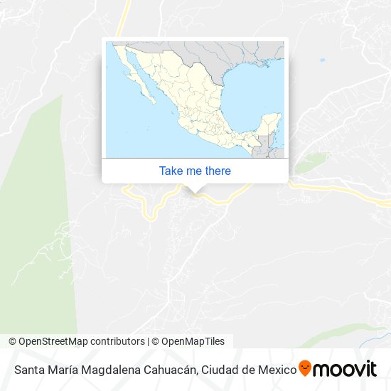 Mapa de Santa María Magdalena Cahuacán