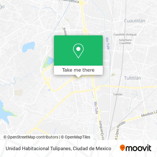 Unidad Habitacional Tulipanes map