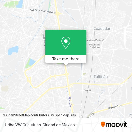 Uribe VW Cuautitlán map