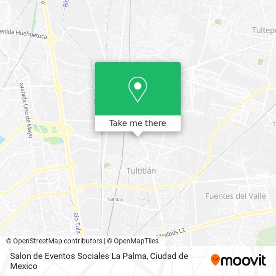 Mapa de Salon de Eventos Sociales La Palma