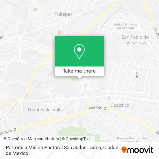 Mapa de Parroquia Misión Pastoral San Judas Tadeo