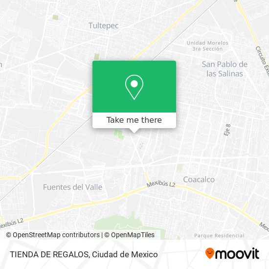 TIENDA DE REGALOS map