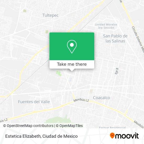 Estetica Elizabeth map