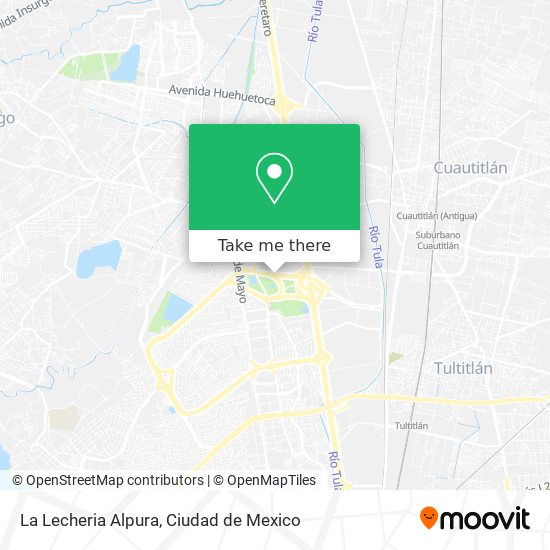 How to get to La Lecheria Alpura in Tepotzotlán by Bus or Train?