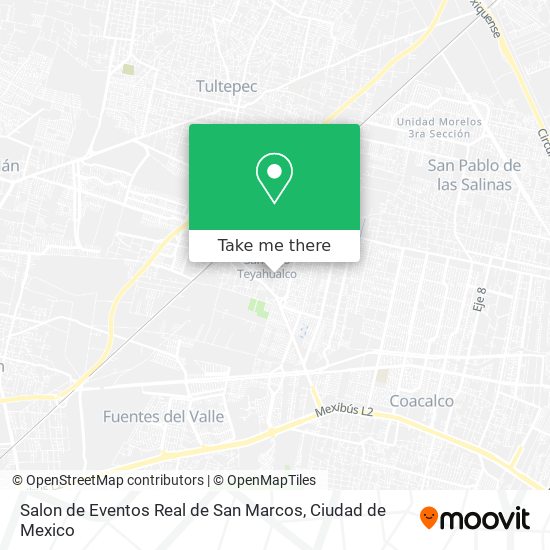 Salon de Eventos Real de San Marcos map