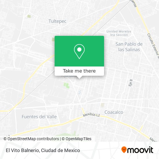 El Vito Balnerio map