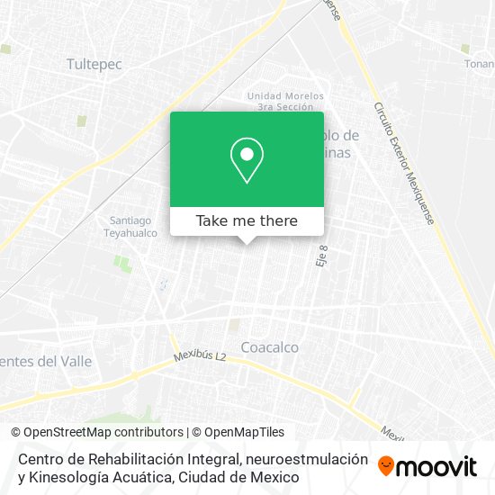 Centro de Rehabilitación Integral, neuroestmulación y Kinesología Acuática map