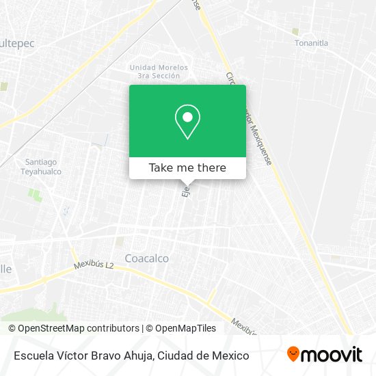 Mapa de Escuela Víctor Bravo Ahuja