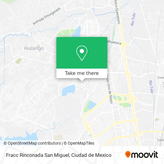 Fracc Rinconada San Miguel map