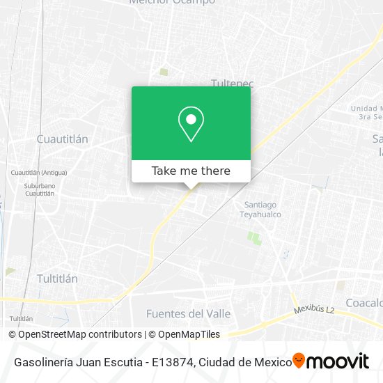 Gasolinería Juan Escutia - E13874 map