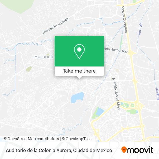 Mapa de Auditorio de la Colonia Aurora