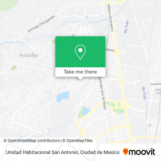 Unidad Habitacional San Antonio map