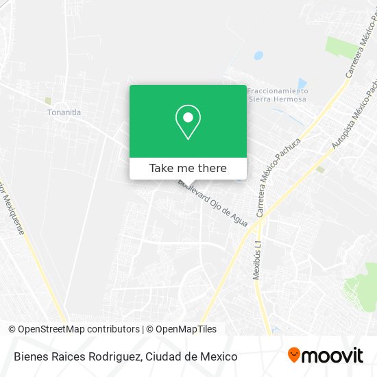 Bienes Raices Rodriguez map