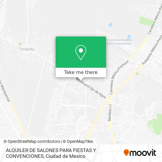 ALQUILER DE SALONES PARA FIESTAS Y CONVENCIONES map