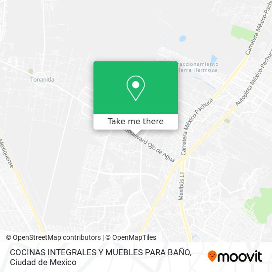 COCINAS INTEGRALES Y MUEBLES PARA BAÑO map