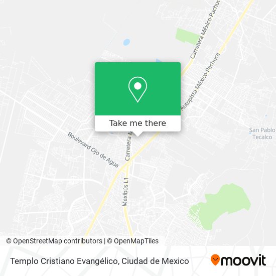 Mapa de Templo Cristiano Evangélico