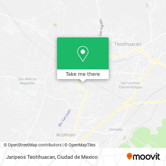 Mapa de Jaripeos Teotihuacan