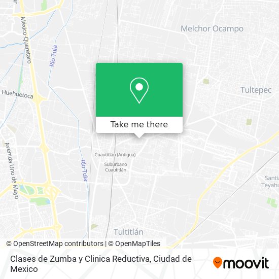 Mapa de Clases de Zumba y Clinica Reductiva