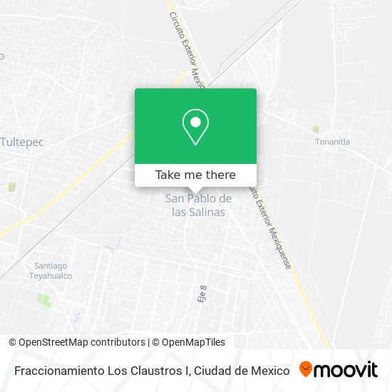 Fraccionamiento Los Claustros I map