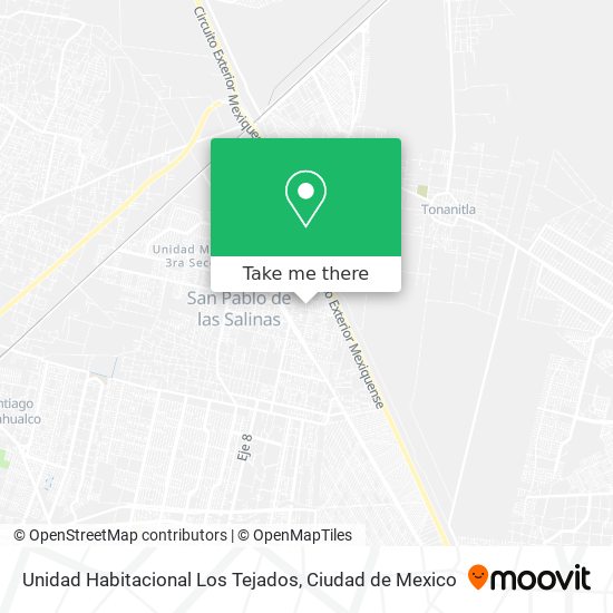 Unidad Habitacional Los Tejados map