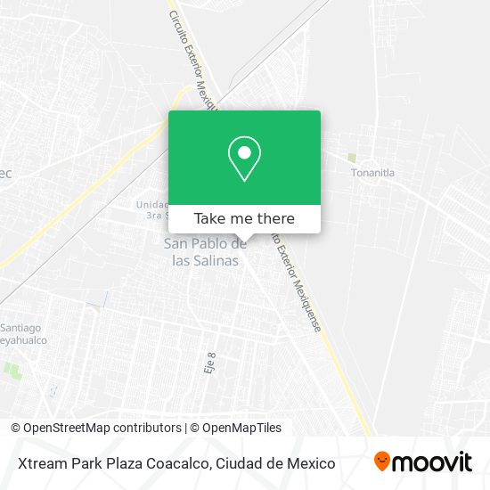 Xtream Park Plaza Coacalco map