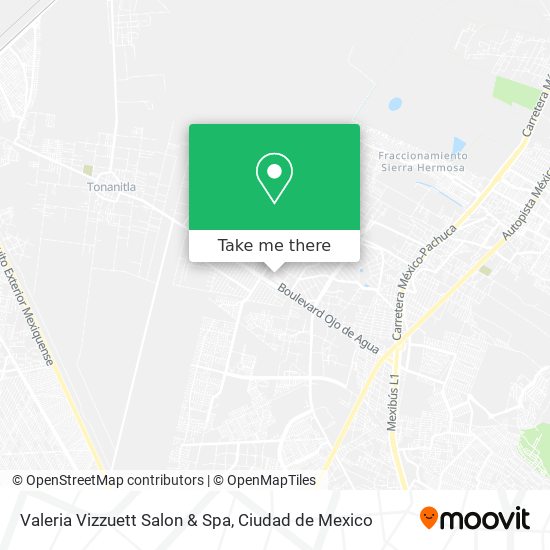 Mapa de Valeria Vizzuett Salon & Spa