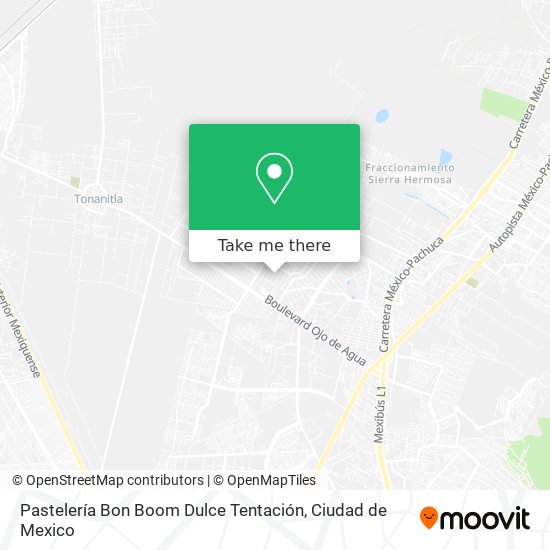 Mapa de Pastelería Bon Boom Dulce Tentación