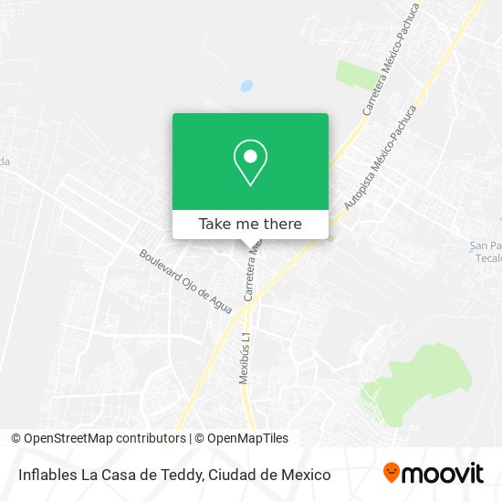 Inflables La Casa de Teddy map
