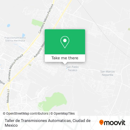 Mapa de Taller de Transmisiones Automaticas