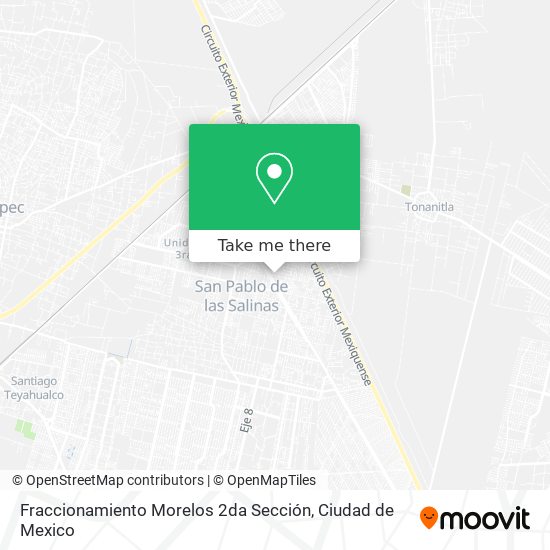 Mapa de Fraccionamiento Morelos 2da Sección