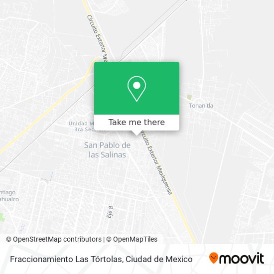 Fraccionamiento Las Tórtolas map